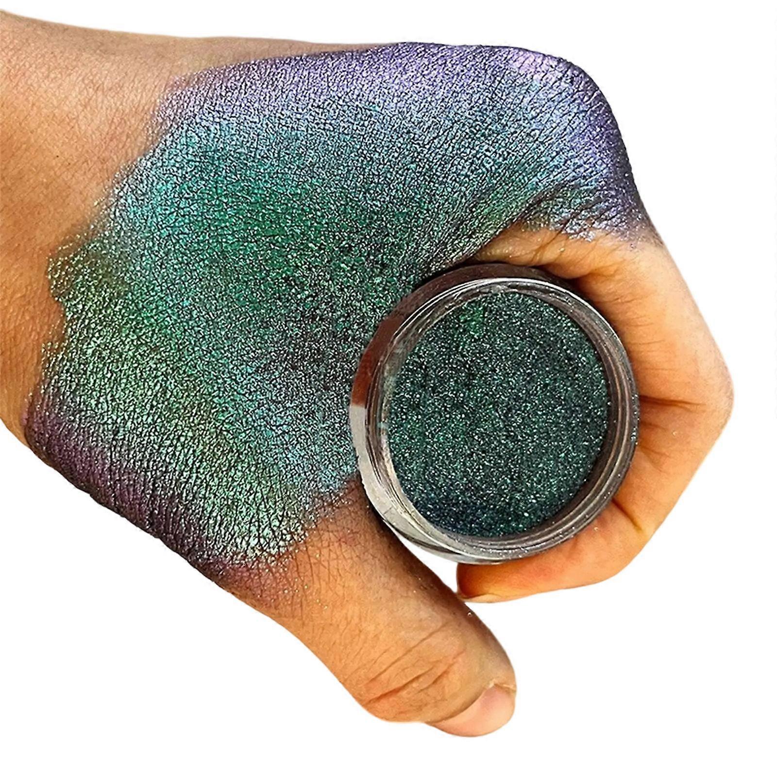 Coloretto Eyeshadow Intense Color Shifting Multichrome Eyeshadow,Highly Pigment Metallic Loose Eyeshadow for Womens Multicolor