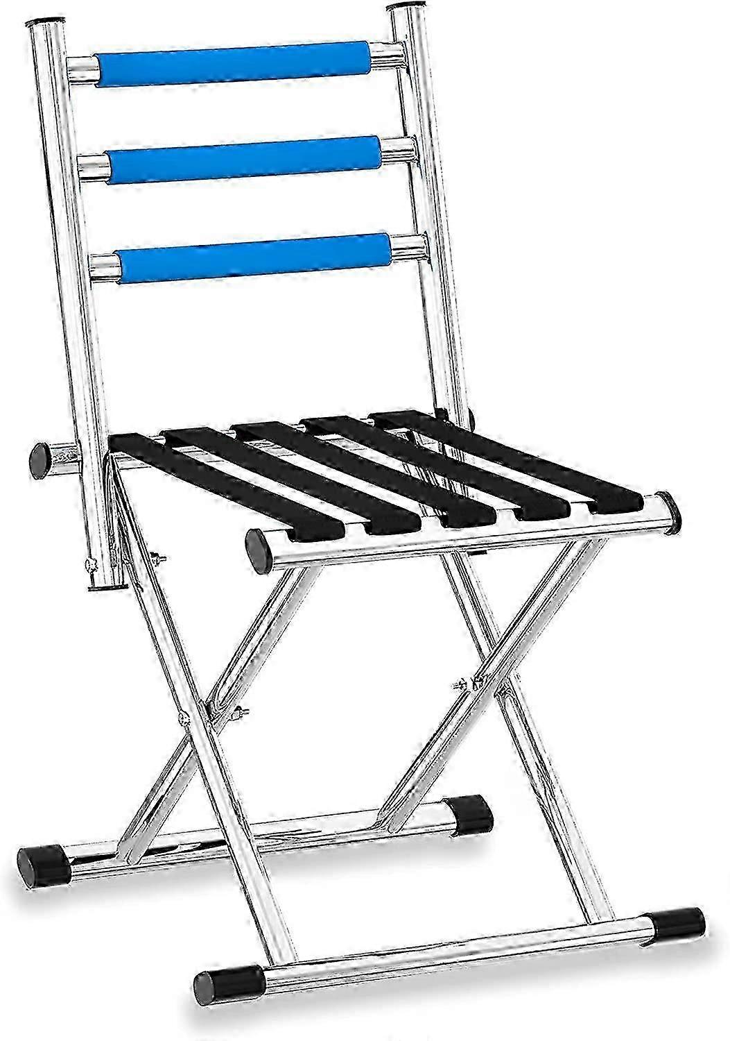 Portable Folding Camping Chair - Foldable Hunting Seat with Backrest, Lightweight Camp Stool with Back Support for Outdoor