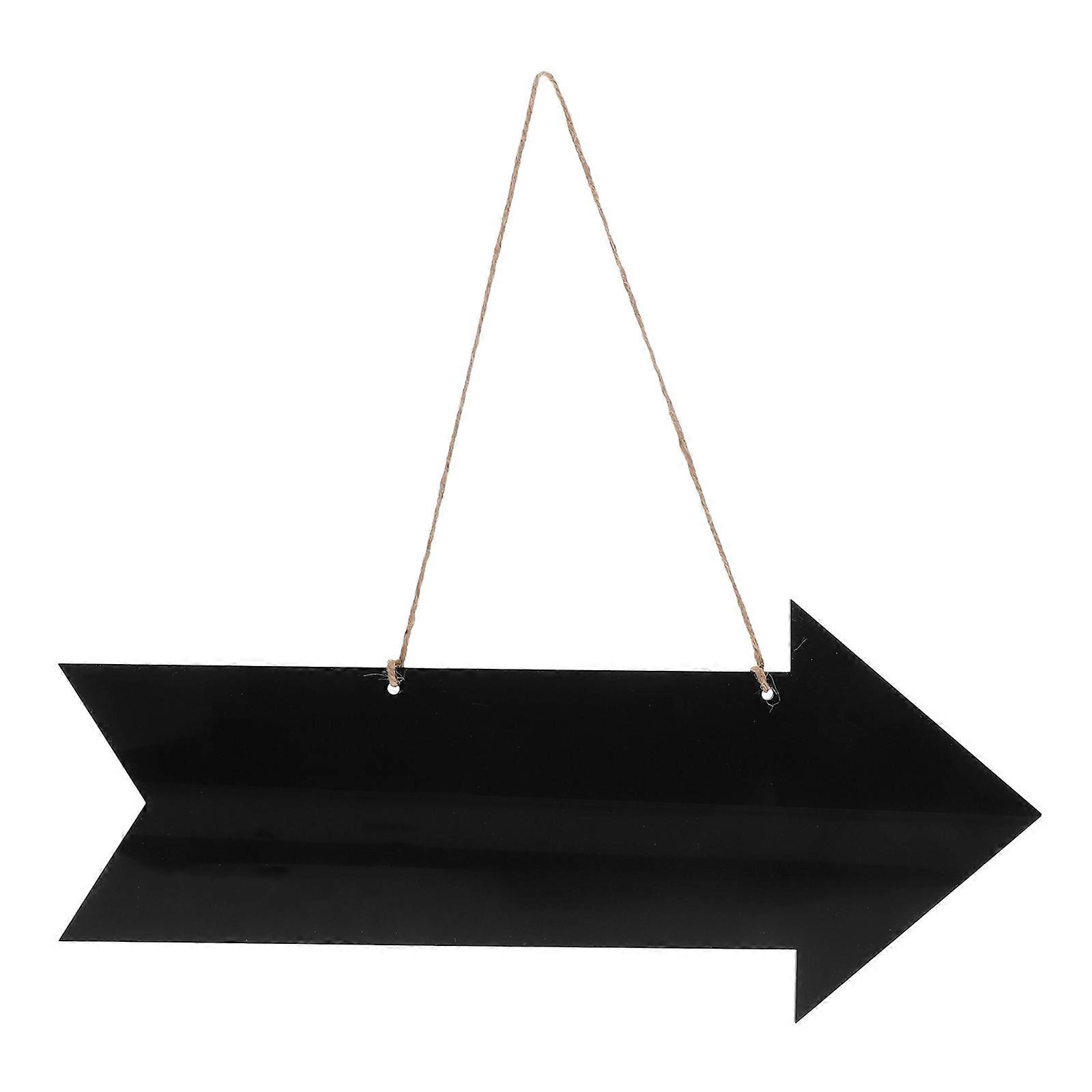Acrylic Hanging Sign for Directional Use Black Chalkboard Display