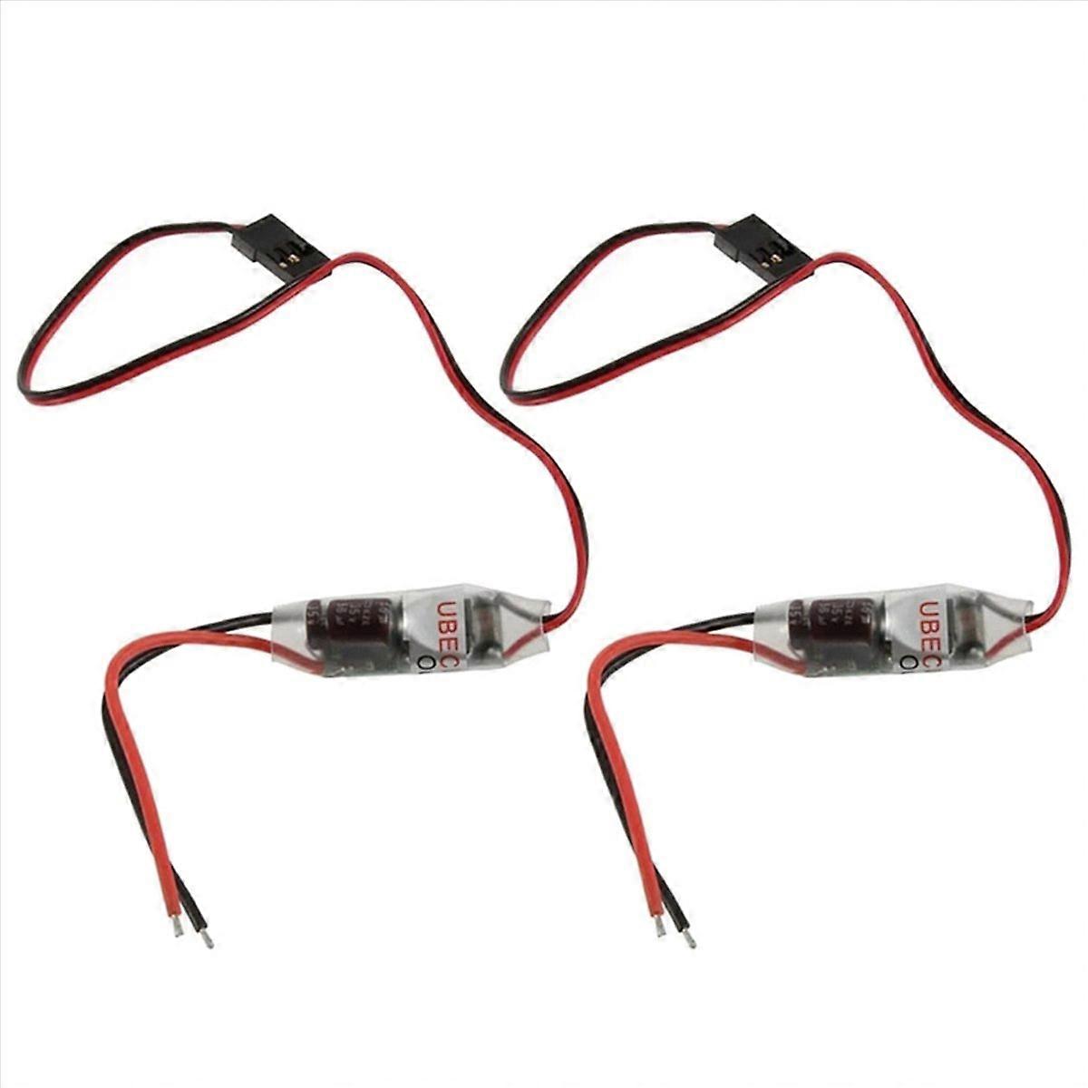 2X UBEC 5V BEC Full Shielding Antijamming Switching Regulator for FPV RC Drone Receiver Power Supply