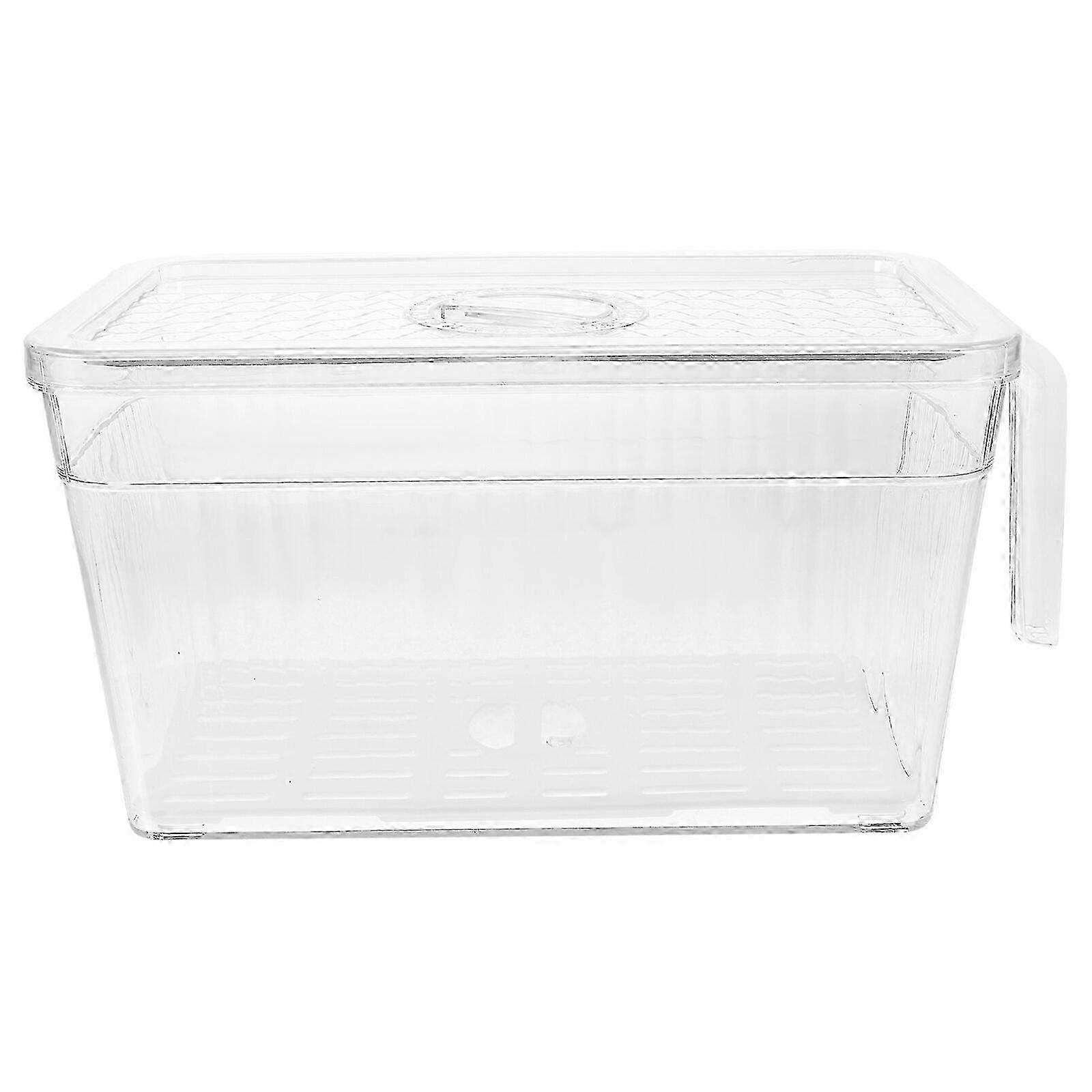 Freezer Storage Case Lidded Food Storage Box Refrigerator Organizing Box 25-26