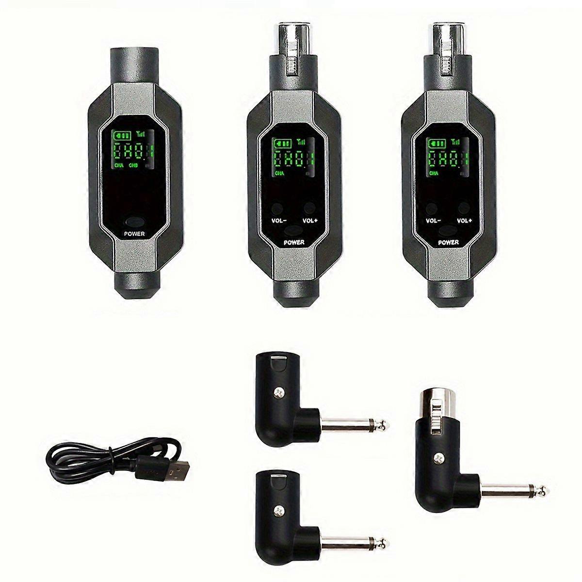 Wireless Microphone Converter XLR Transmitter and Receiver Microphone Wireless System for Dynamic Mi