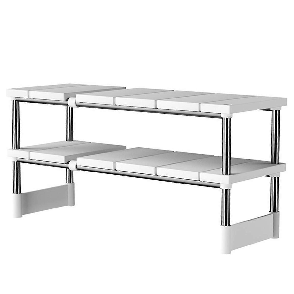 Stackable Storage Rack Telescopic Sink Holder