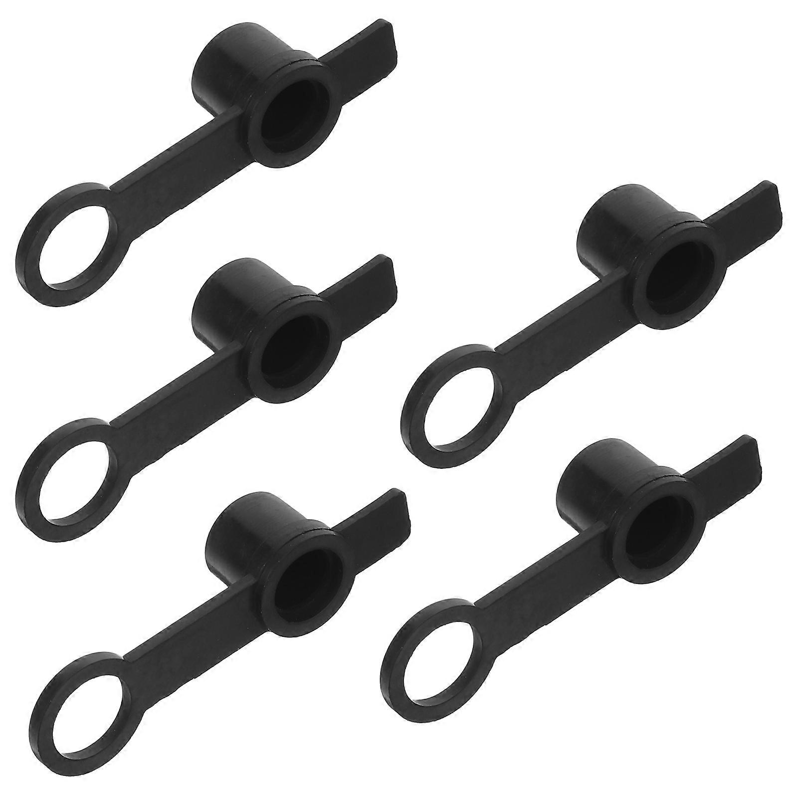 Gas Tank Regulator Rubber Fill Cap with Quick Disconnect Design 5Pcs Pack