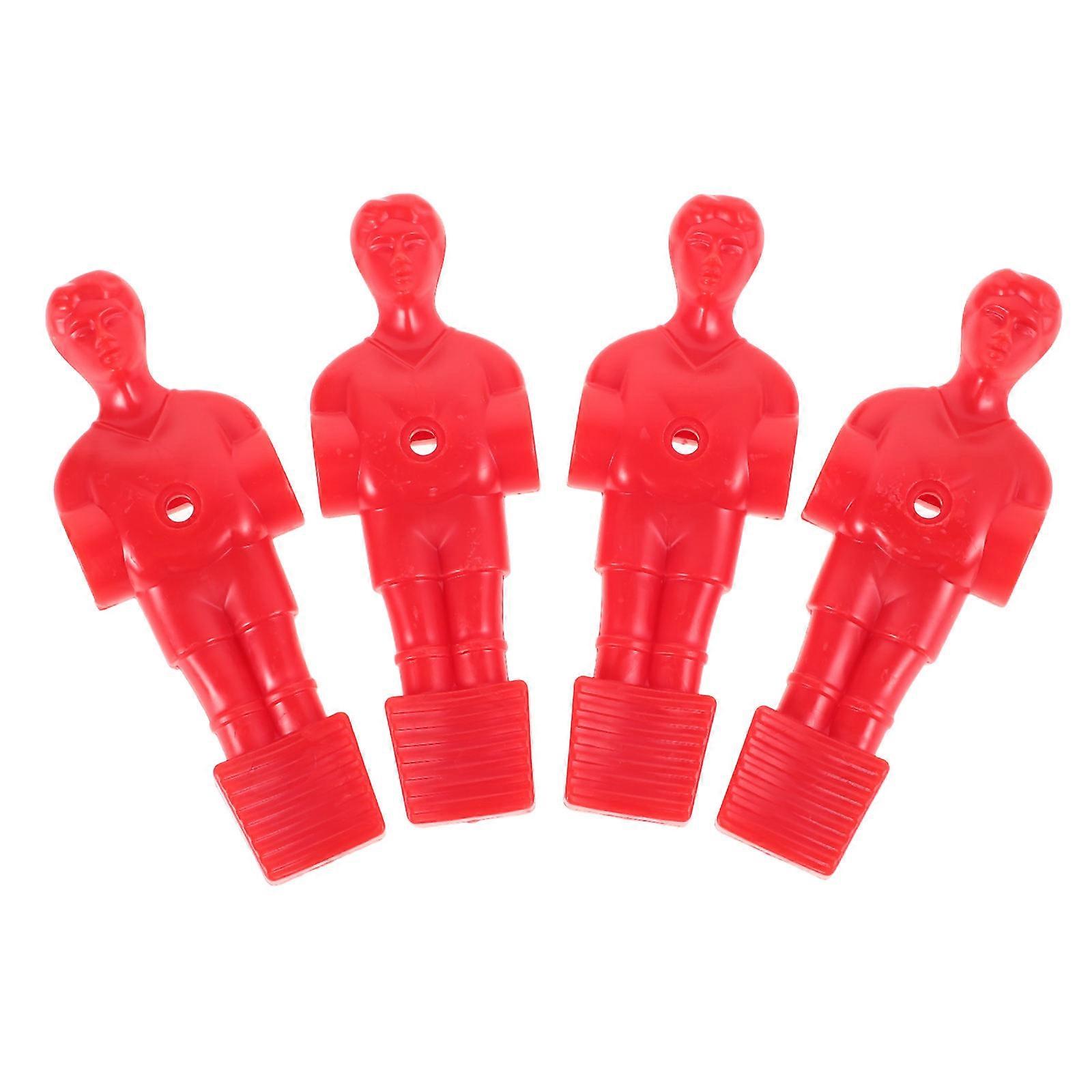 Durable Foosball Men Set of 4 Realistic Player Dolls for Home Use Made of HIPS Material
