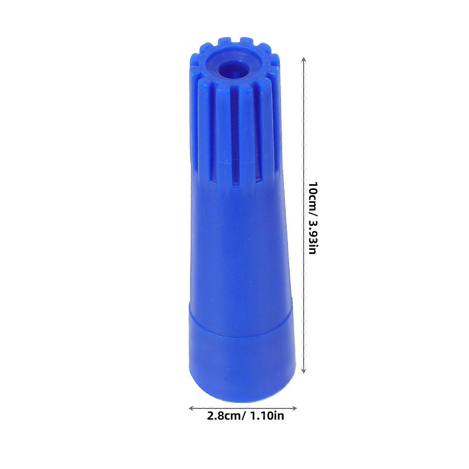 Extension Pole Threaded Tip Adapter for Mop Handle Replacement 2Pcs Blue