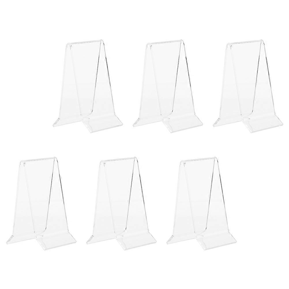 6Pcs Acrylic Shoe Display Holder for Display Transparent Store Shoe Racks
