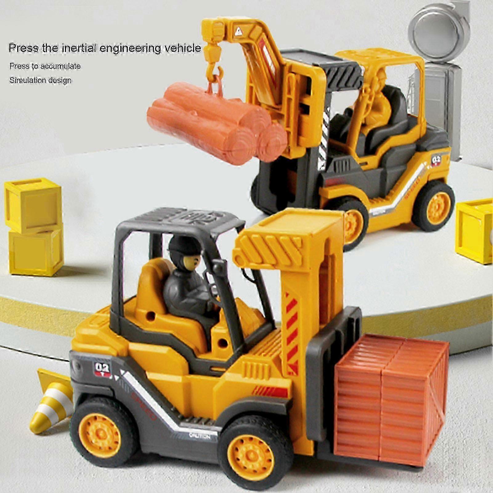 Car Model Lightweight Creative Plastic Press Inertial Engineering Vehicle for Child w