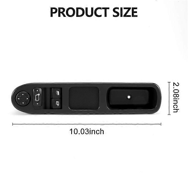 2Pcs Driver Side+Passenger Side Electric Power Window Control Switch