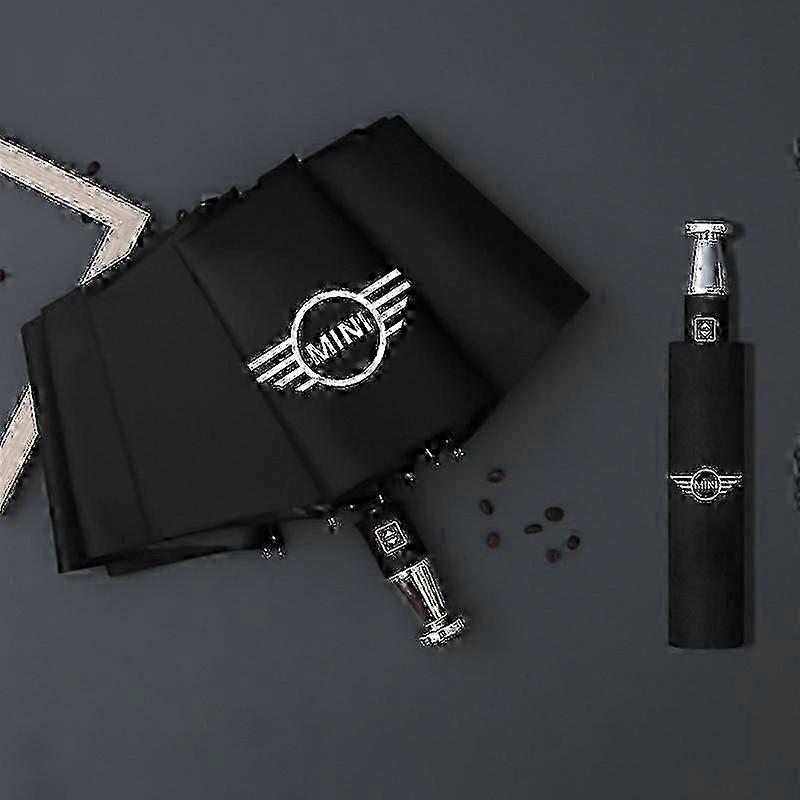 2025 Rain Windproof 10-bone Auto Logo Umbrella