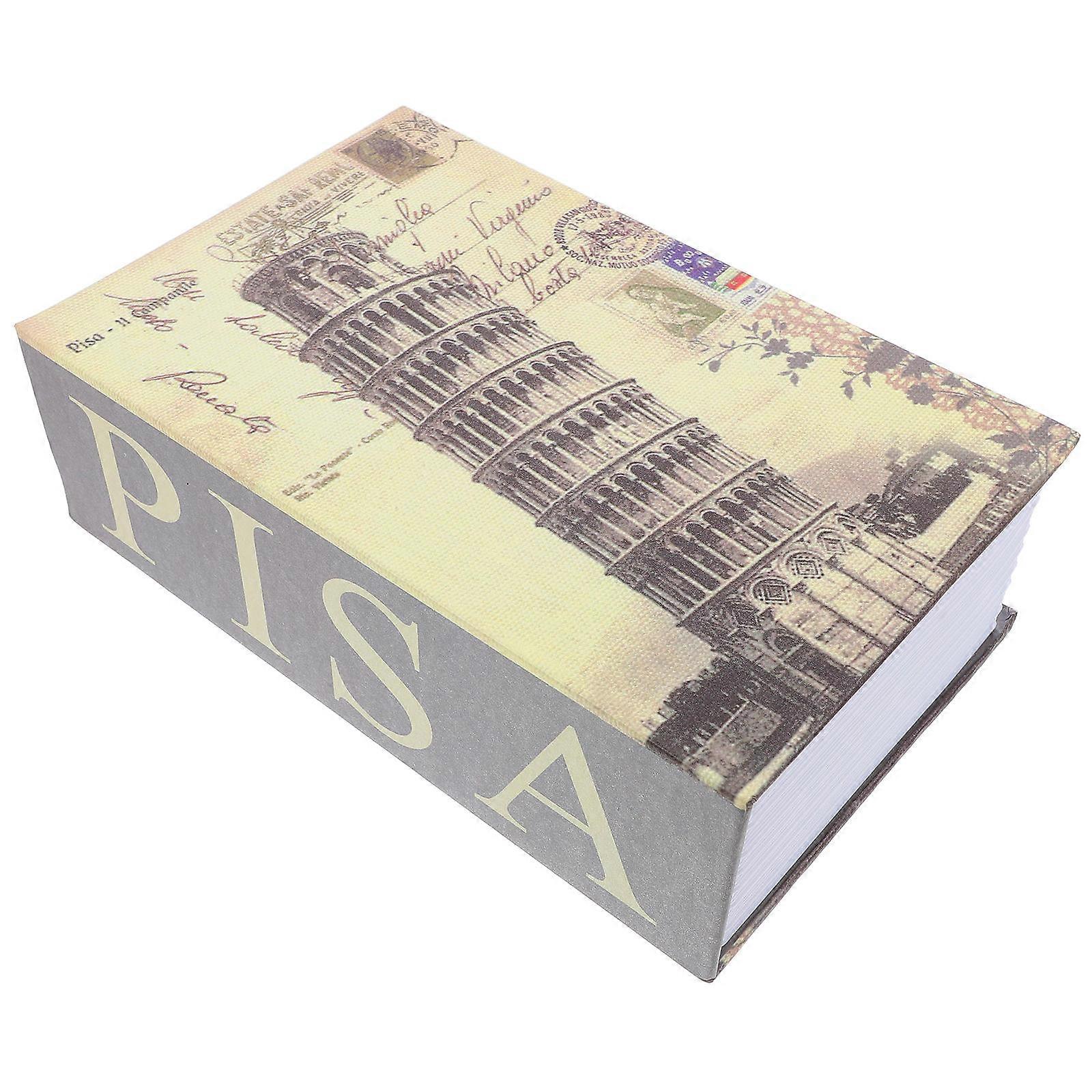 Book Safe with Key Lock Versatile Decorative Box for Secret Storage