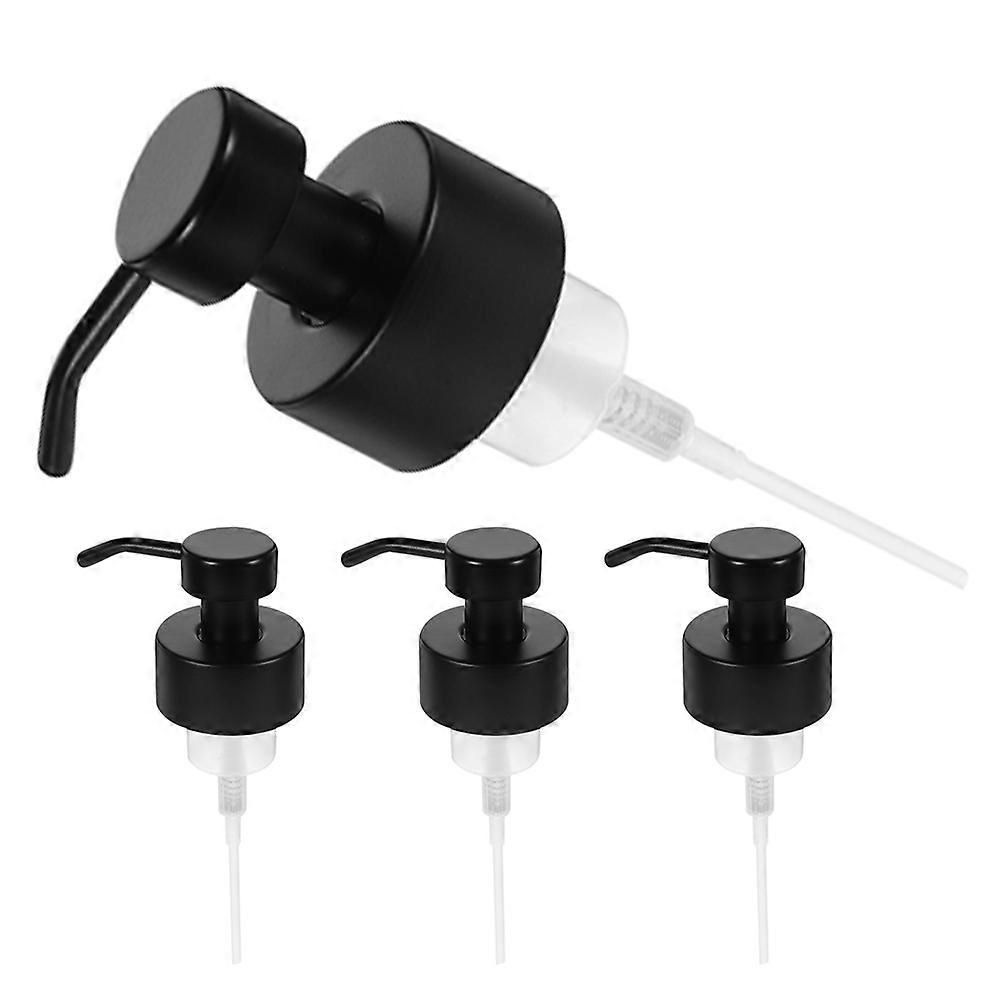 Bathroom Kitchen Stainless Steel Soap Pump Replacement Head 4Pcs