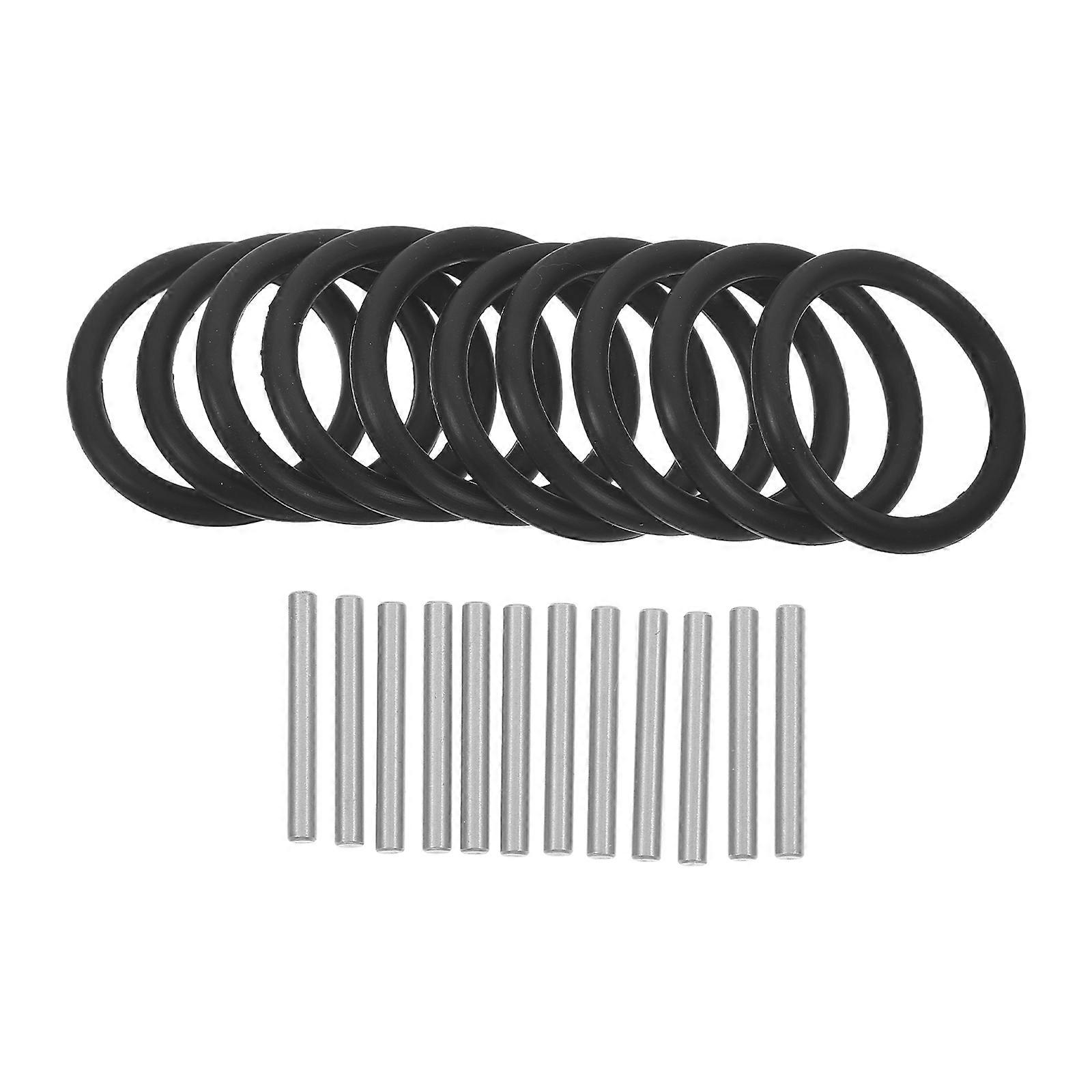 10 Sets Impact Driver Socket Attachment Replacement Rubber Ring and Pin Set