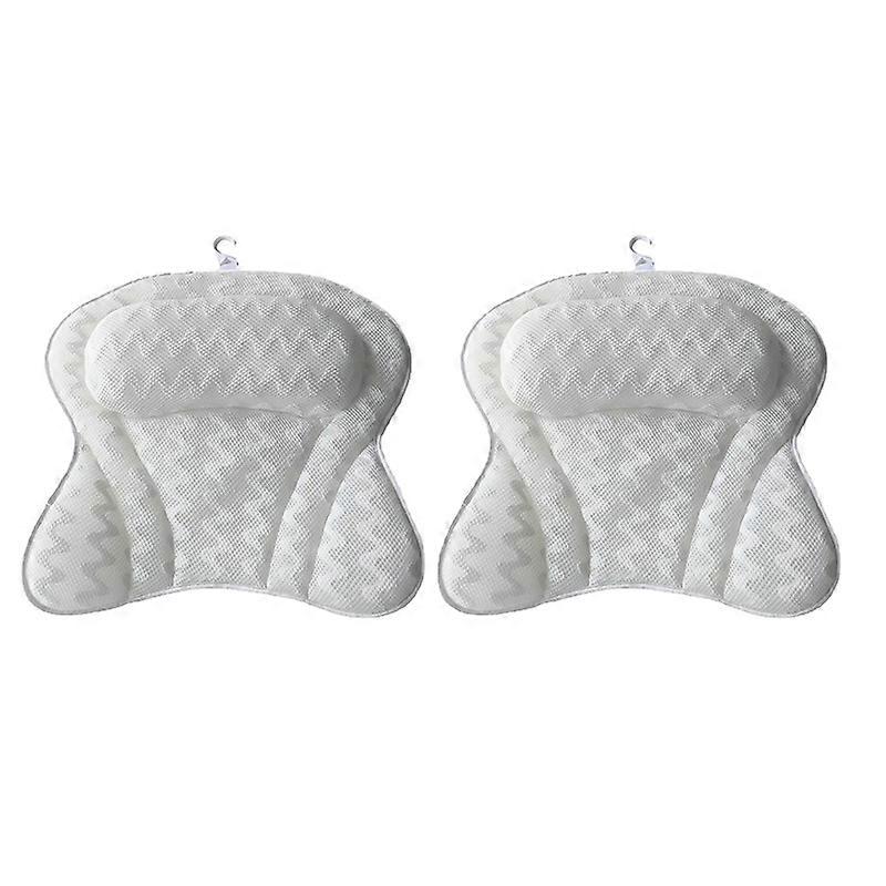 Bathtub suction cup pillow, mesh butterfly bathtub pillow, suitable for after-work bath, soft fabric, relaxing and comfortable