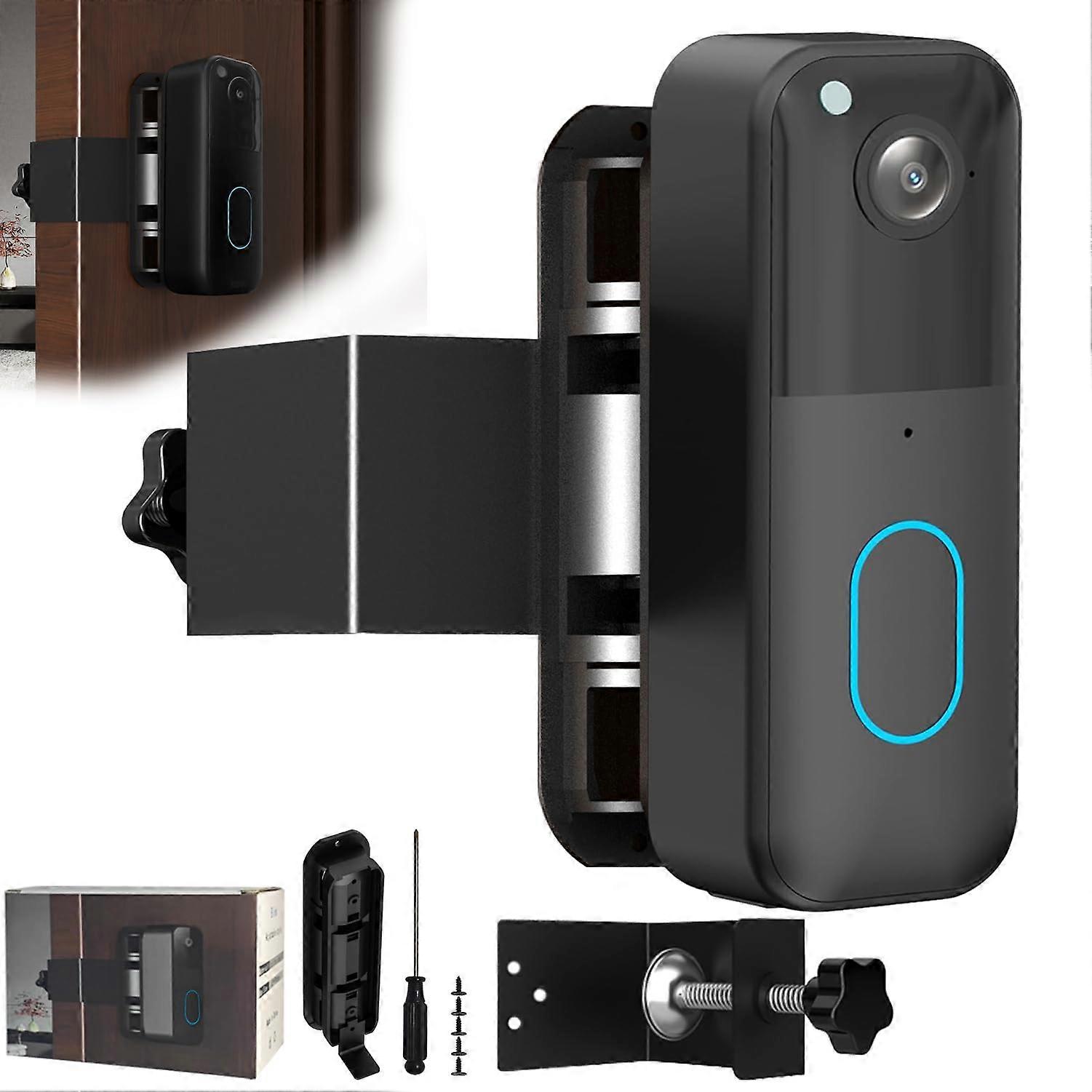 Adjustable Doorbell Mount No Drill AntiTheft Holder for Blink Video Doorbell 1st 2nd Gen