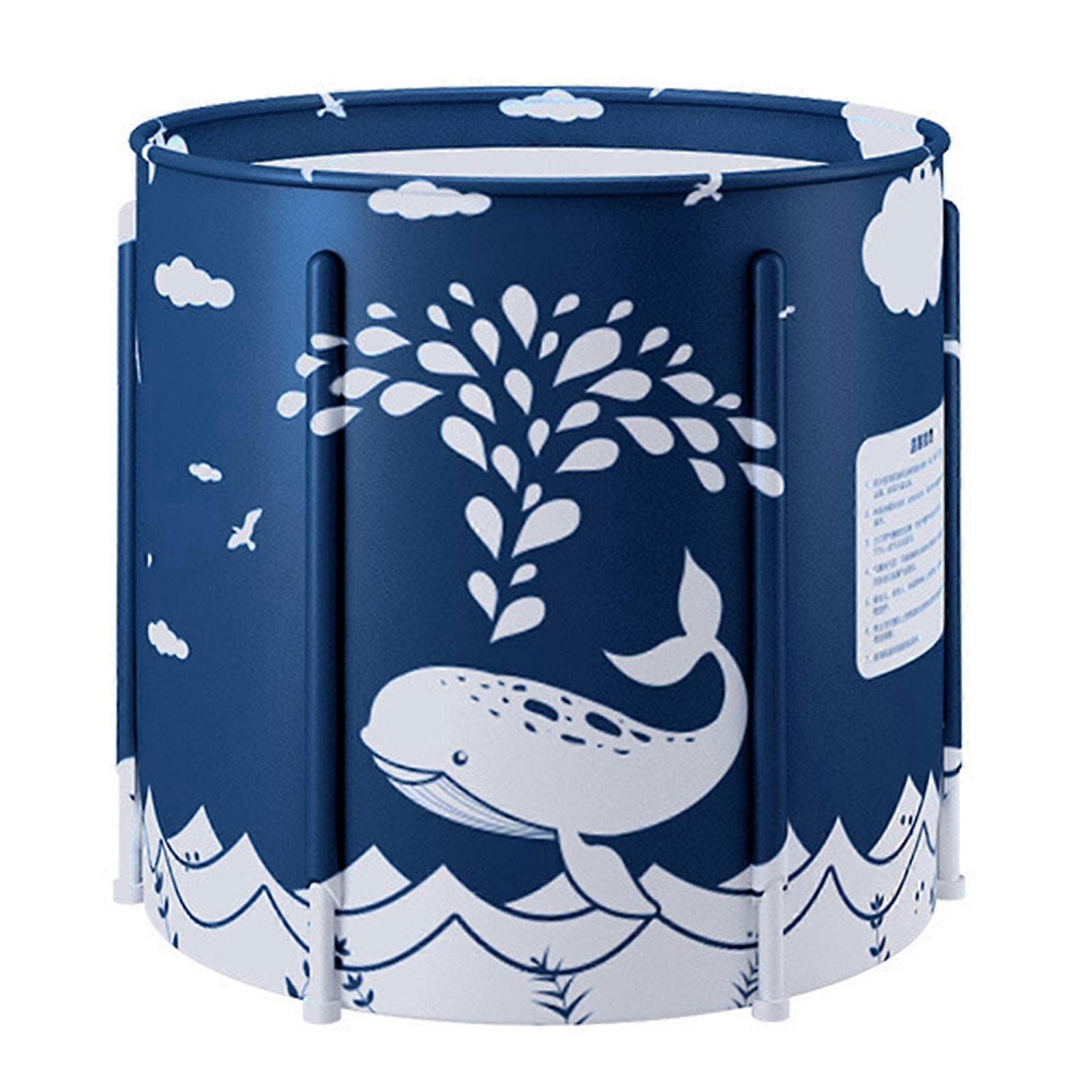 Foldable Bathtub Portable Soaking Tub For Shower Stall Large Capacity Ecofriendly Thermal Foam Keeps Temperature Black