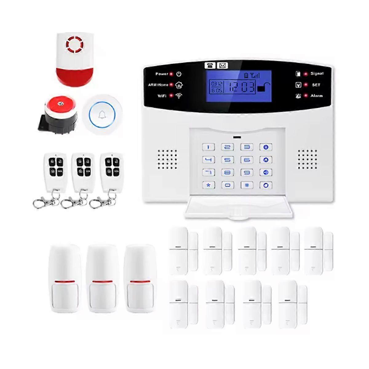 Smart Tuya 4G+Wifi Home Security Alarm System Smart Life App Comprehensive Home Protection