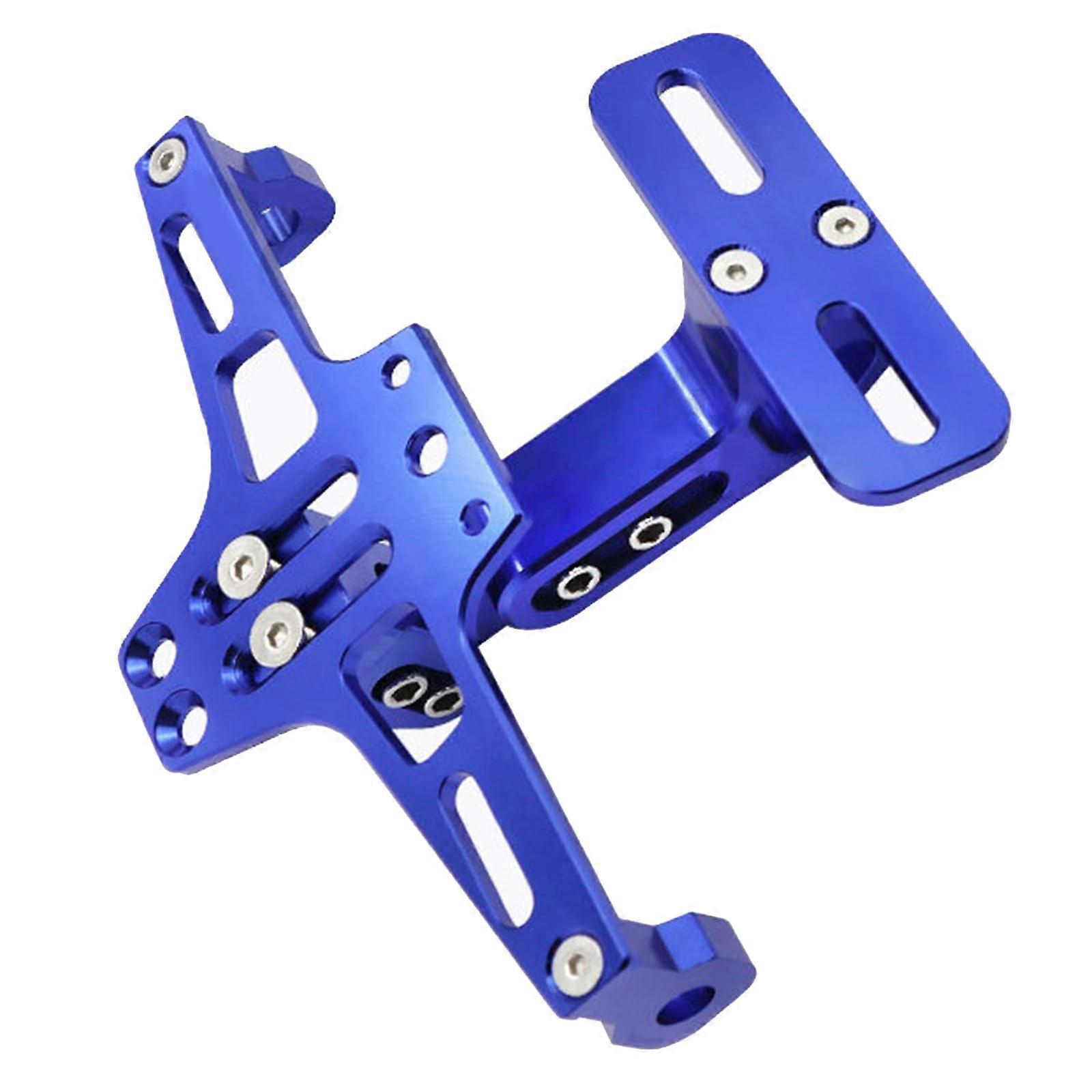Motorcycle License Plate Bracket Aluminum Adjustable Rear Holder for Secure Easy Installation