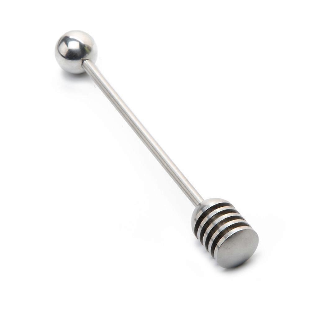 Stainless Steel Honey Stirrer for Drinking Use with Round Bead