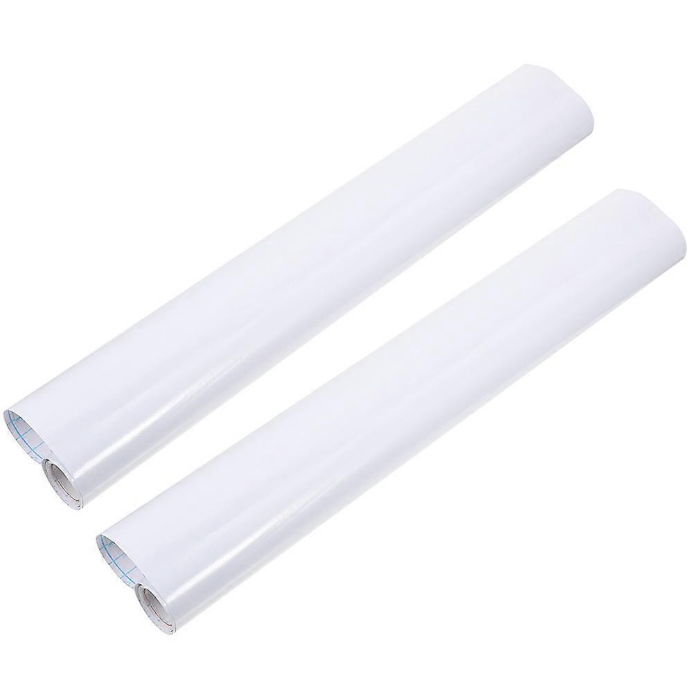 Removable Dry Erase Sheet 1 Set For Office Space 45x100cm Rectangle Erase Writing 2Pcs