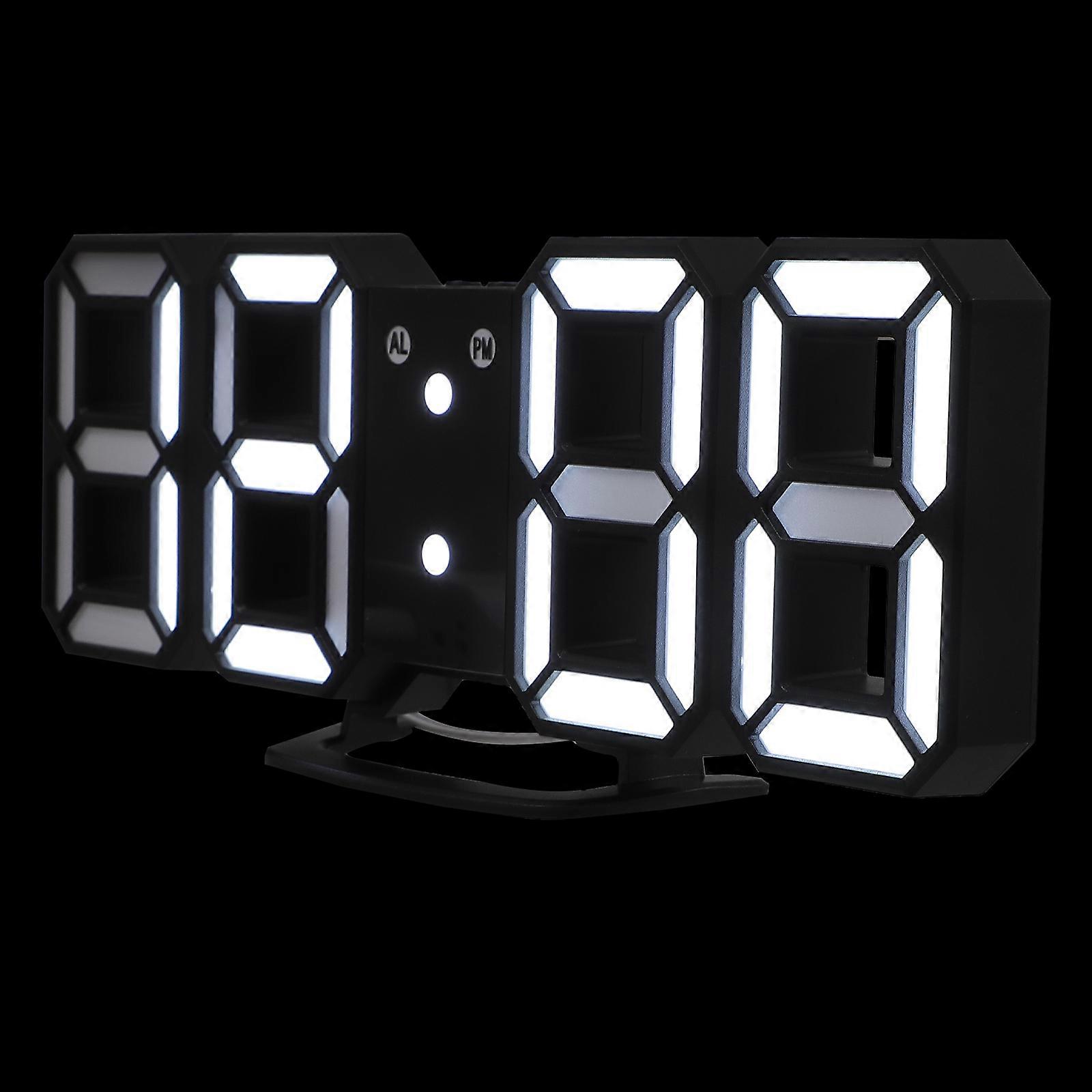 Clocks for Bedroom Bedside Clock 3D Digital LED Screen Chic .5x8.5cm Wall Mountable 1Set