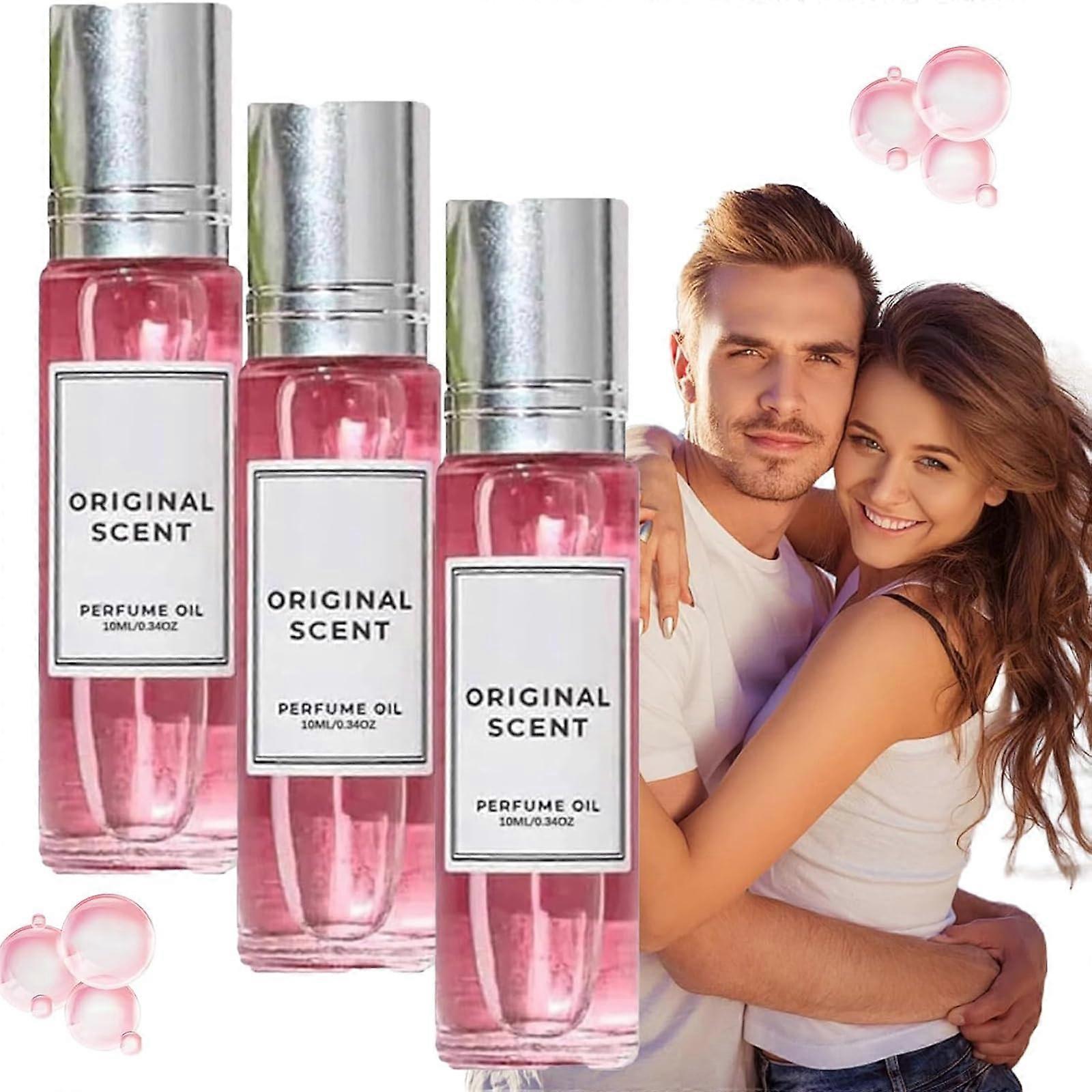 Pheromone Perfume for Women 3PCS RollOn, Enhanced Attraction Formula, LongLasting Scent