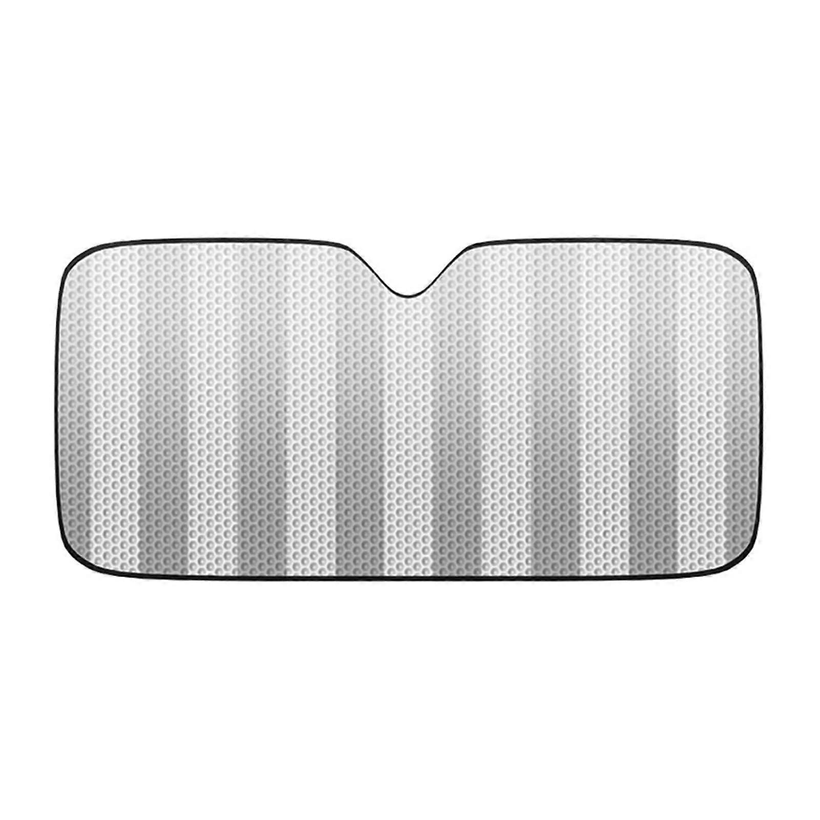 Car Sun Shade Large Foldable Front Windshield Sunshade UV Protection Keeps Interior Cooler L140x70CM