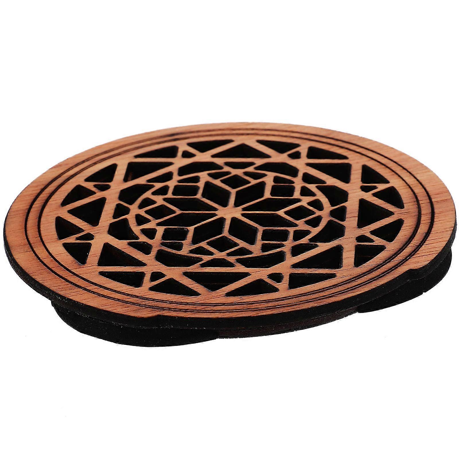 Wood Soundhole Cover Guitar Feedback Reducer Functional 4Pcs Set