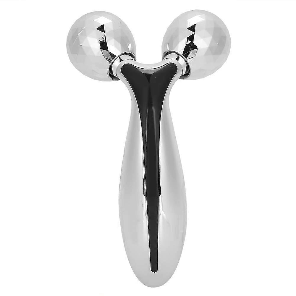 Facial Roller Massager with Precise 3D V Design for Face Lift and MultiArea Massage, Silver