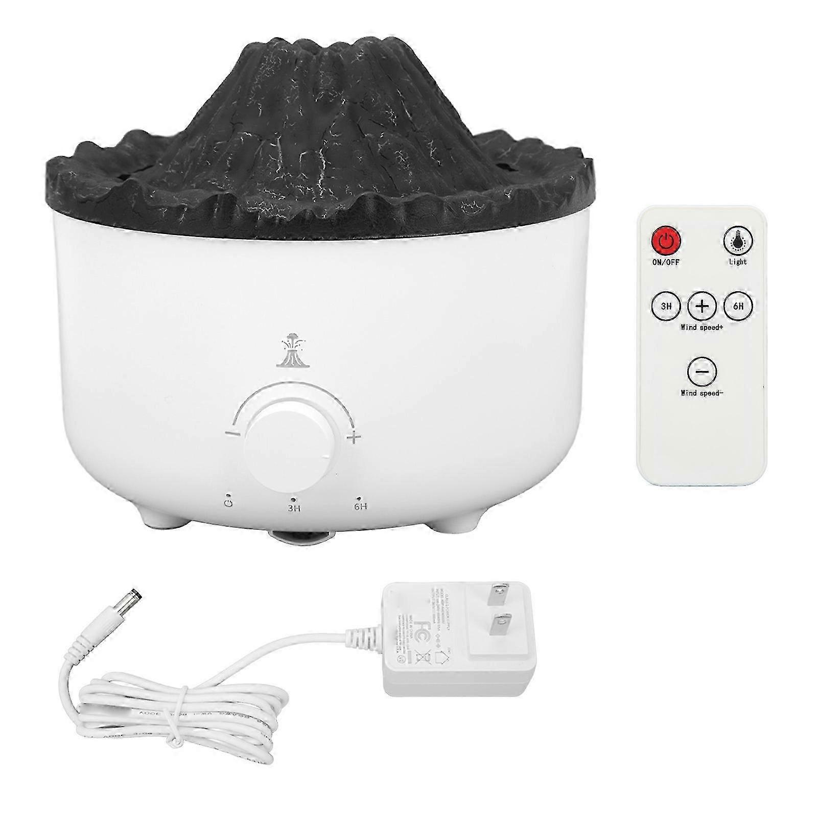 Volcano Humidifier Silent 560ml Aromatherapy Diffuser Acaleph Shape Cold Mist Humidifier with Remote Control US Plug 100?240V 26-27s