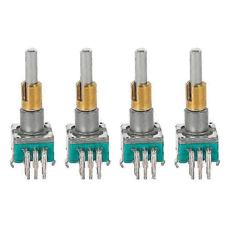 4X EC11EBB24C03 Dual Axis Encoder With Switch 30 Positioning Number 15 Pulse Point Handle 25Mm