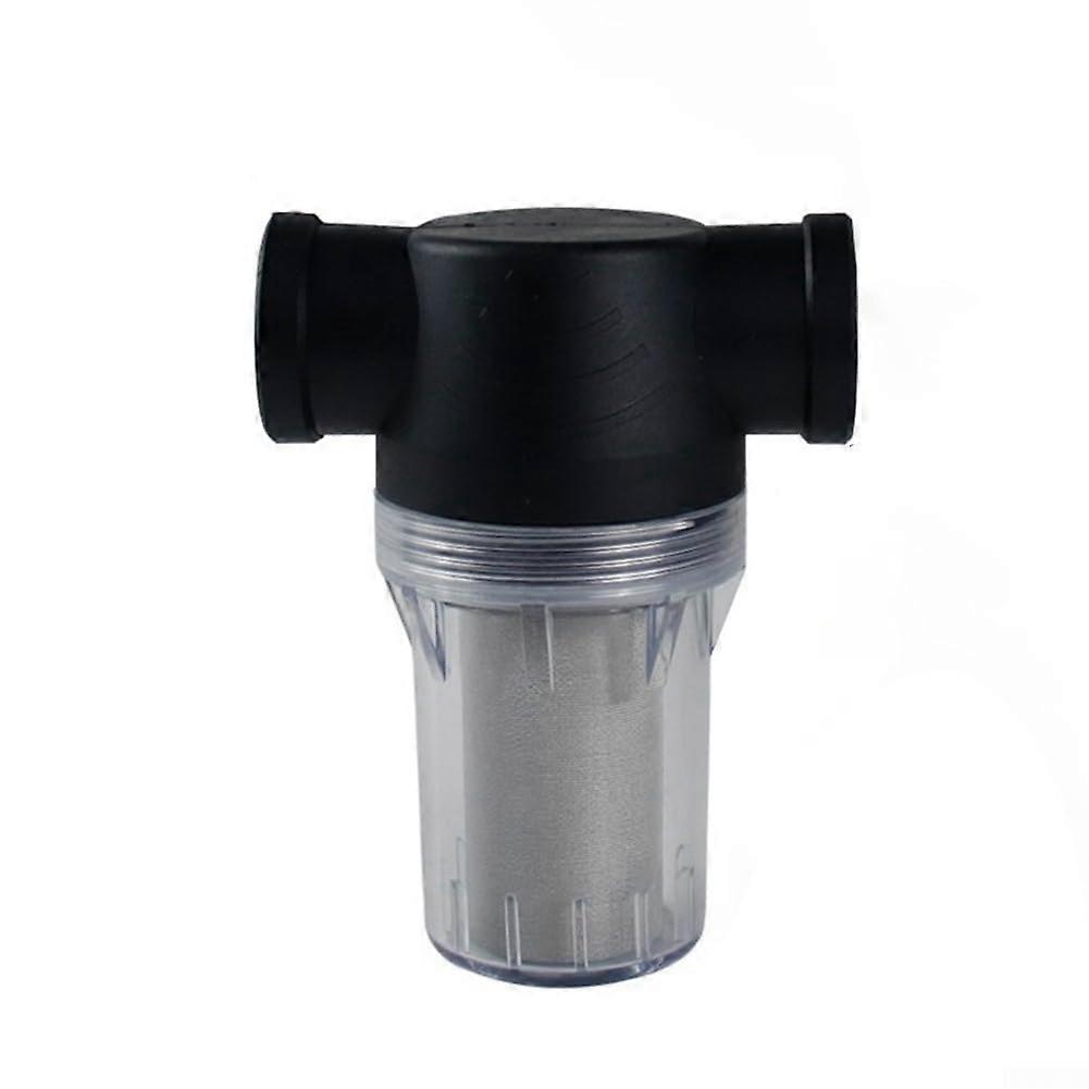 Water Pump Strainer Filter 1 Inch Clear Bowl 40 Mesh Inline Water Filter for Easy Maintenance