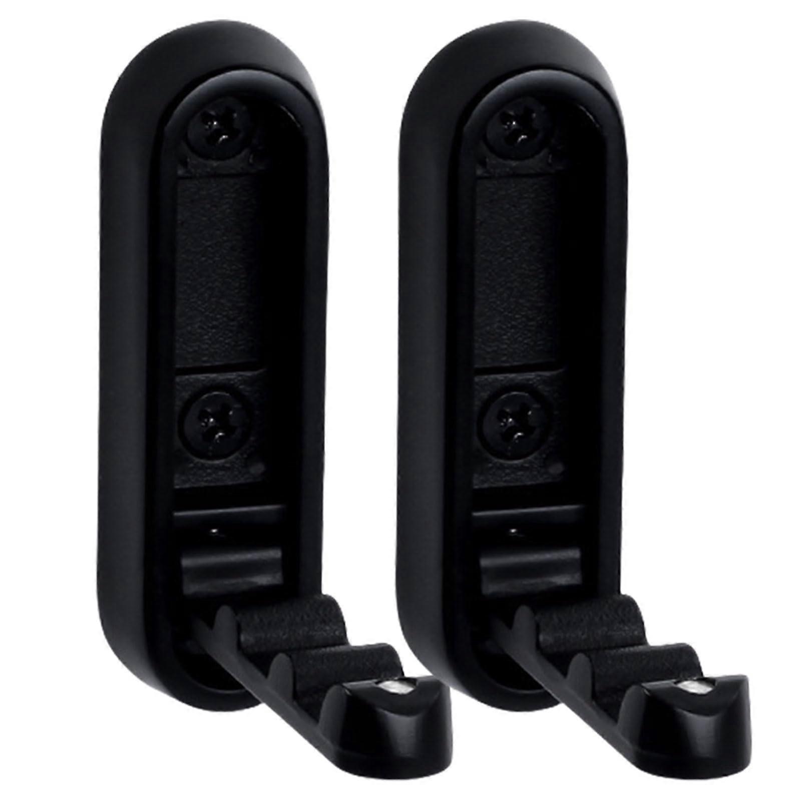 2pcs Foldable Towel Hook Wall Mounted Space Saving Matte Black for Bathroom Closet and Kitchen