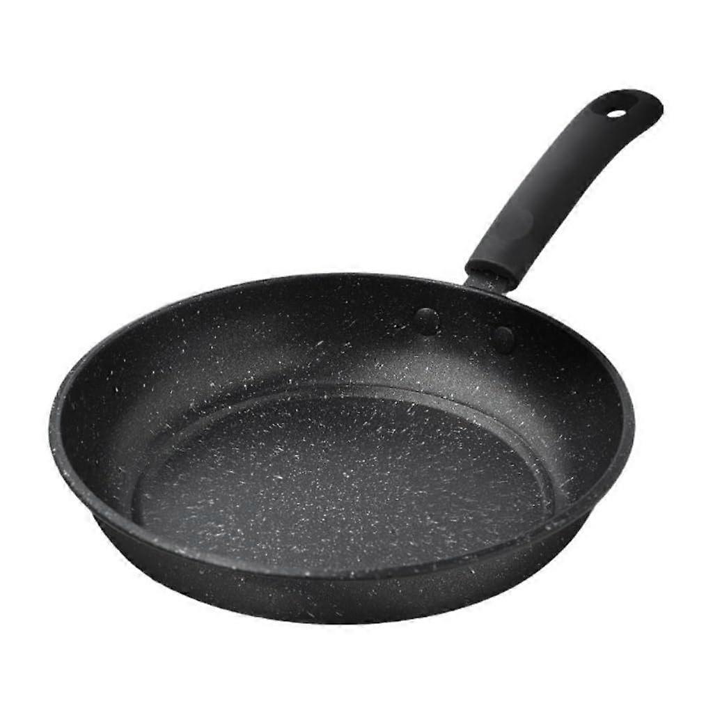 Non Stick Frying Pan Flat Bottom for Pancake Steak Eggs with CoolTouch Handle Light Grey