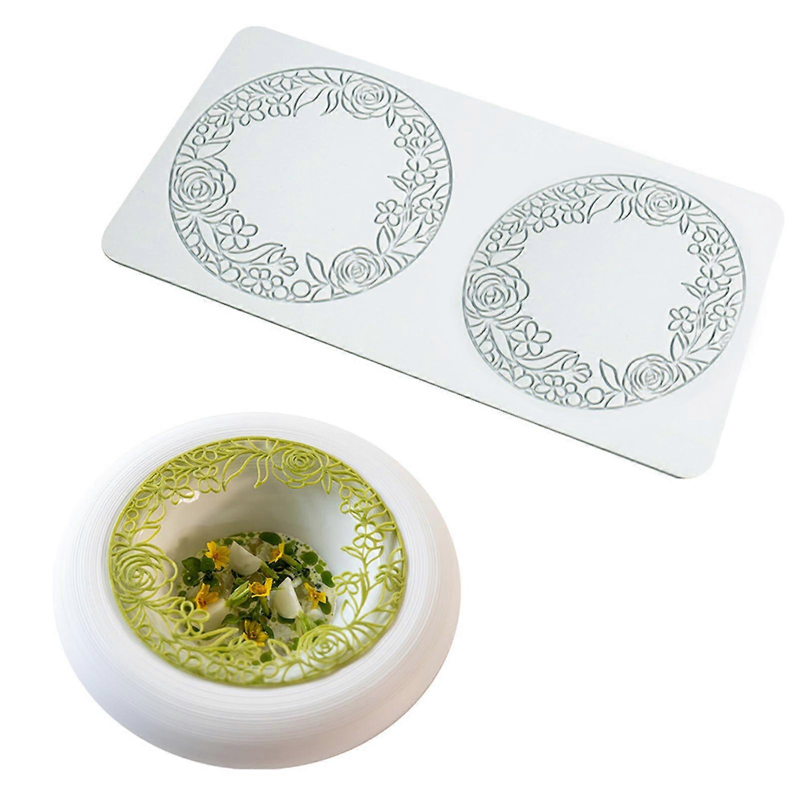 Fondant Silicone Mold Leaf Branch Pattern Chocolate Lace Cake Decorating Flexible Silicone Design