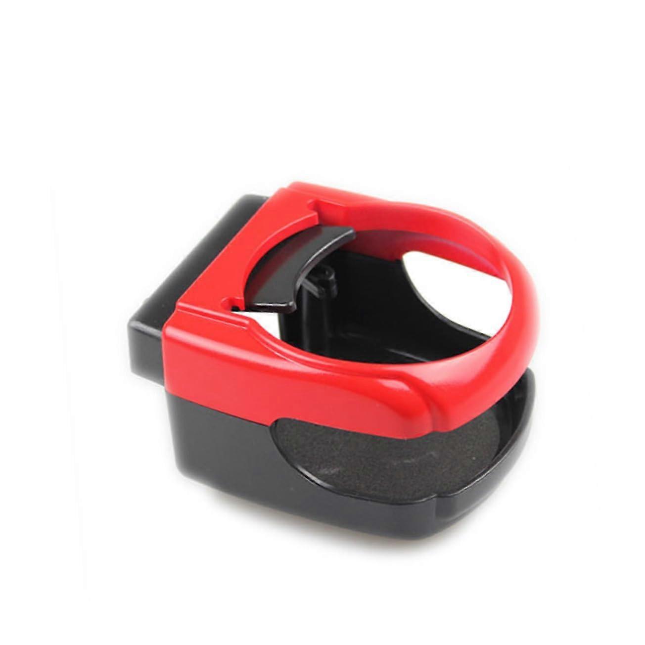 Red Car Air Vent Cup Holder Bracket, Adjustable Universal Drink Holder with Secure Clip Mount