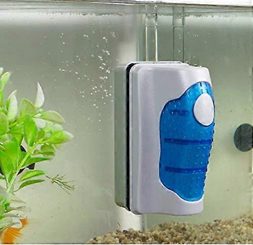 Aquarium Magnetic Glass Cleaner with Floating NoSink Design and AntiScratch Algae Scraper