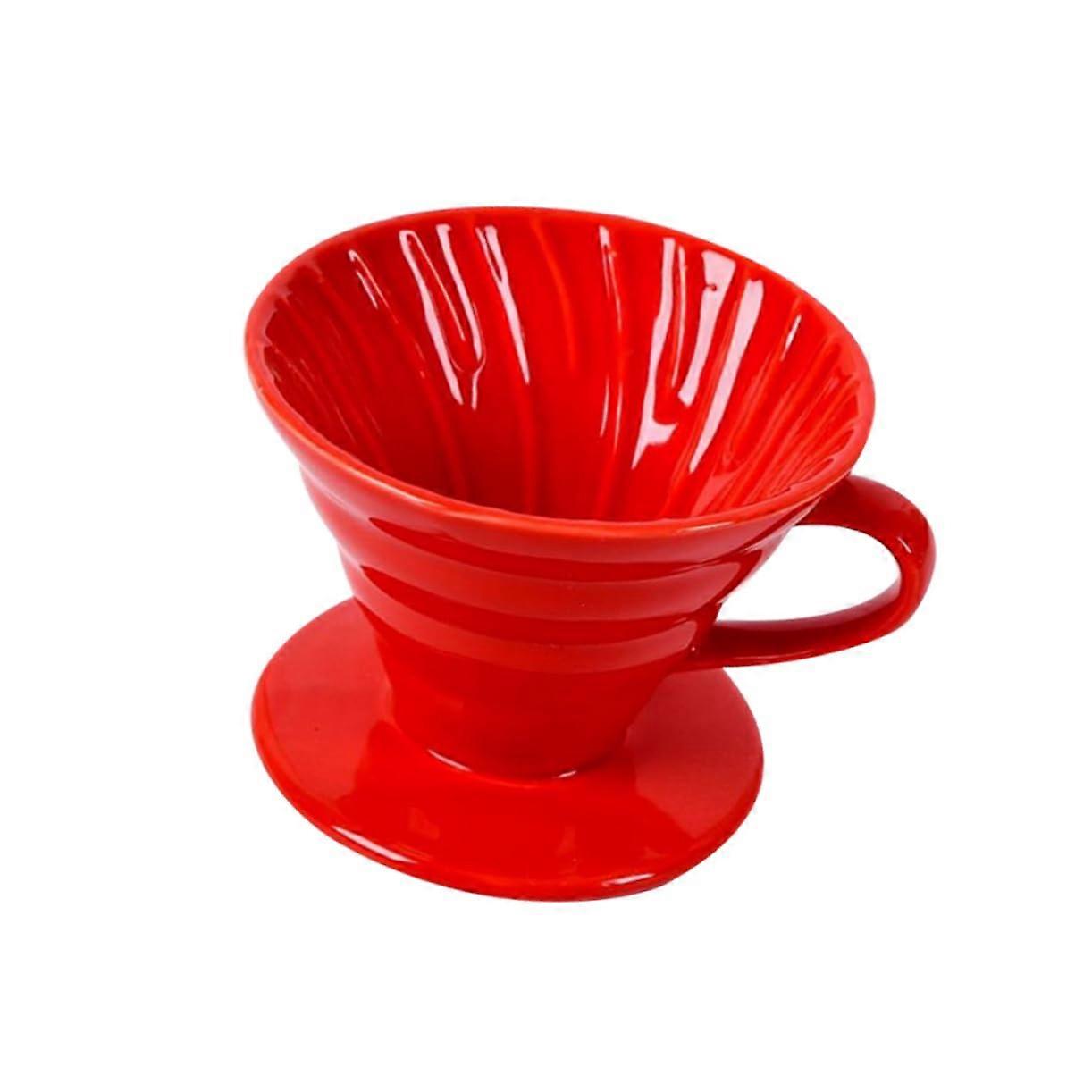 Ceramic Coffee Dripper Pour Over Maker for 14 Cups with Fine Workmanship RustProof Design