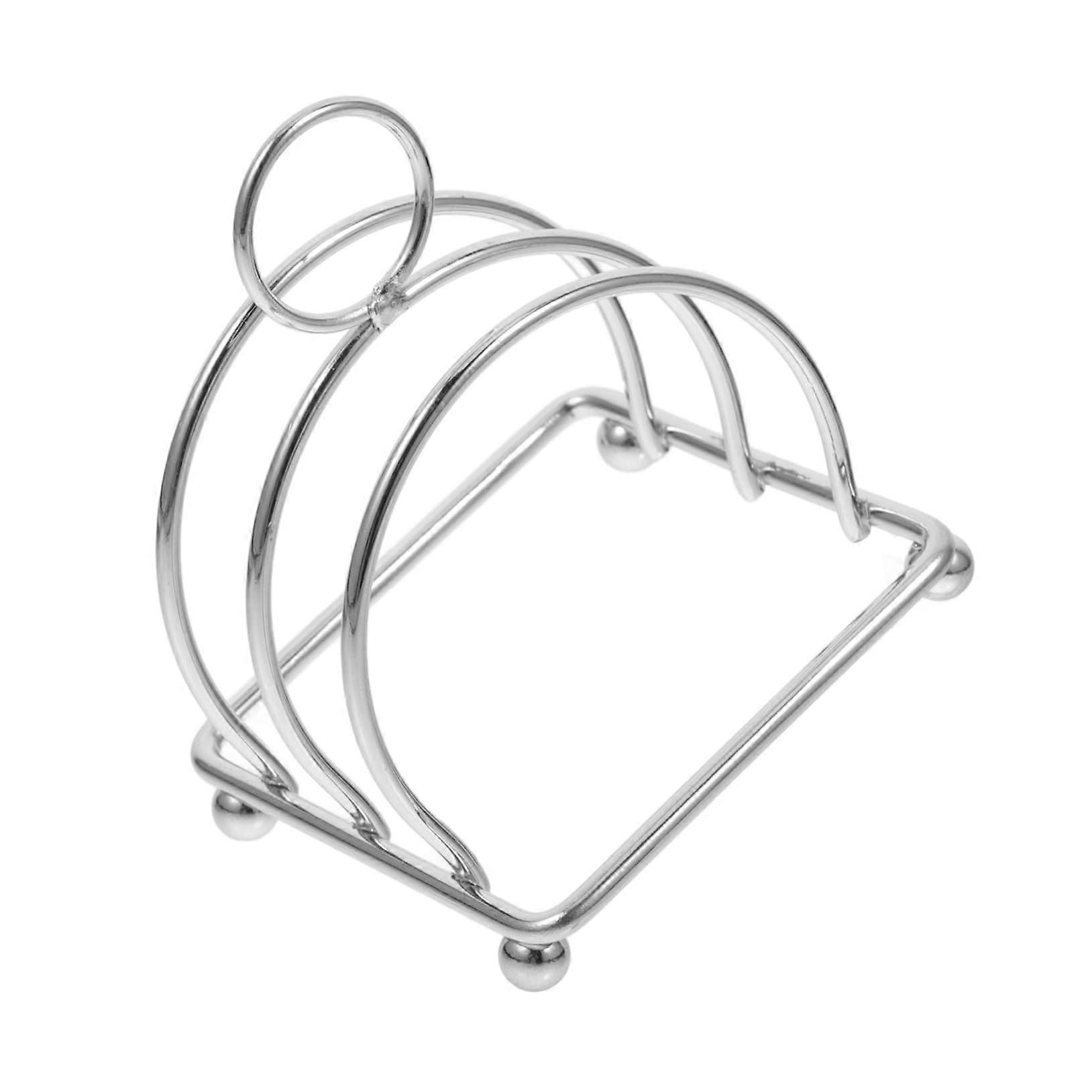 Stainless Steel Toast Rack Bread Holder SpaceSaving Kitchen Organizer for Home Dining Table