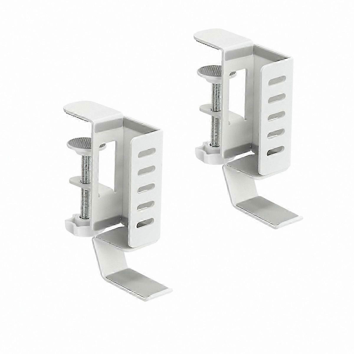 White No Drill Vertical Laptop Stand for Desk