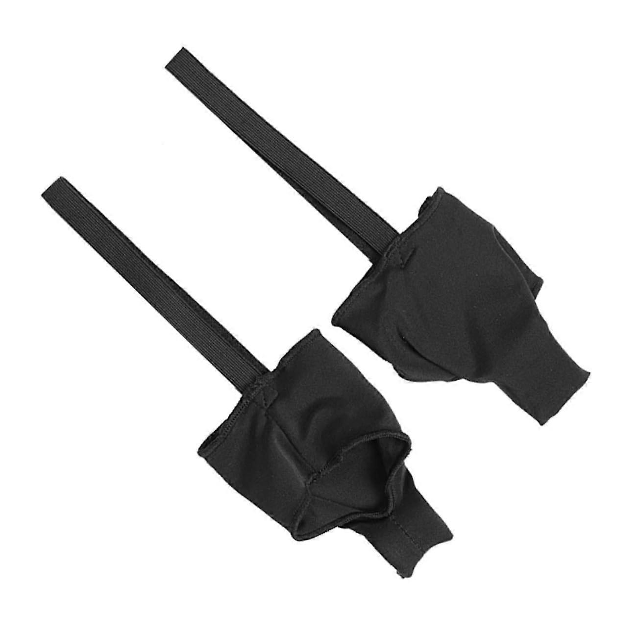 Black Bunion Corrector Brace for Women, Comfortable Toe Separator for Big Toe Alignment, 2pcs Set