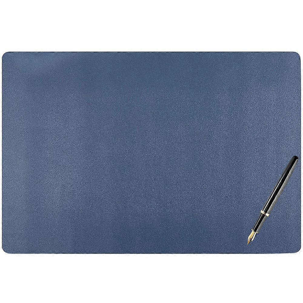 PU Leather Mouse Pad Rectangle Marine Blue 400x600x1.7mm