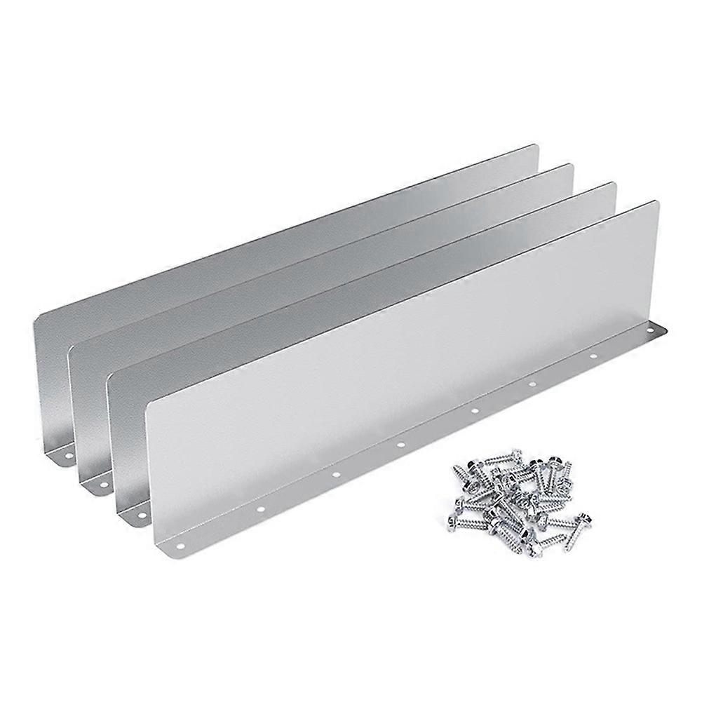 4Pcs Gutter Valley Splash Guard,Rainwater Valley Gutter Splash Guard, Rain Drip Gutter Guard for Shingle Roofs Corner