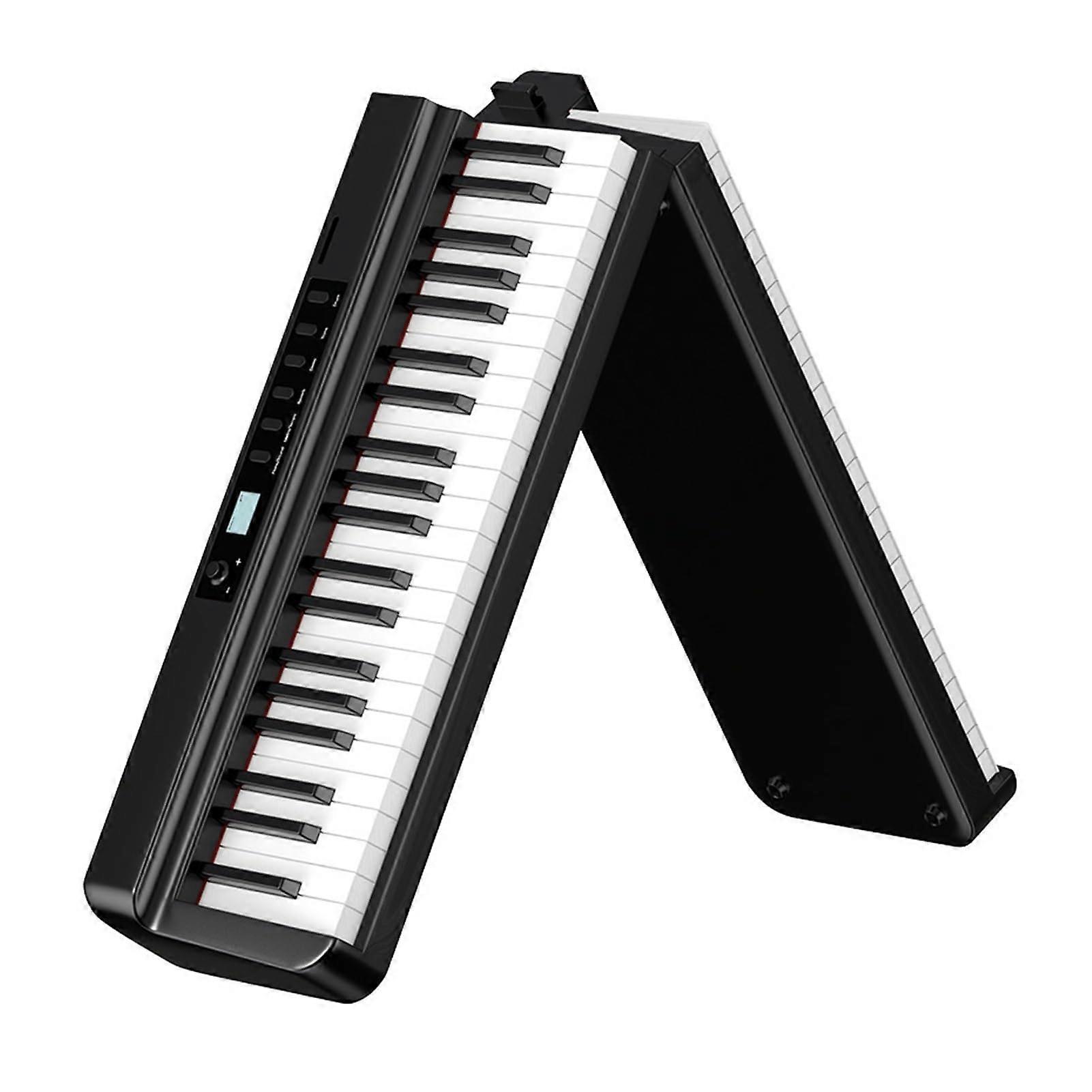 88 Key Foldable Digital Piano with Bluetooth MIDI, Rechargeable TouchSensitive Full Size Keys