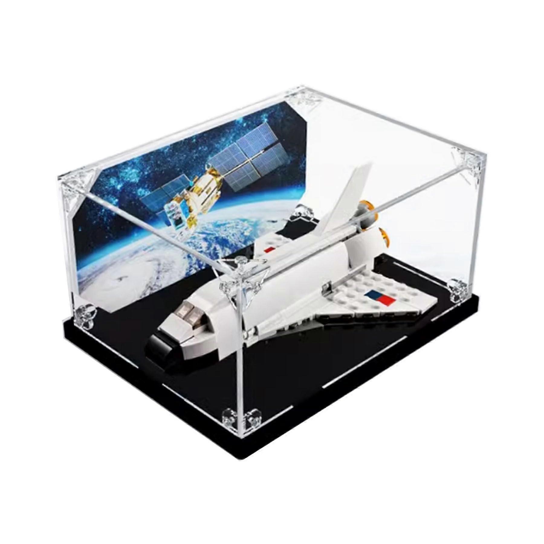 Display Case for  31134 Spaceplane, Clear Acrylic Dustproof Showcase, Easy DIY Assembly