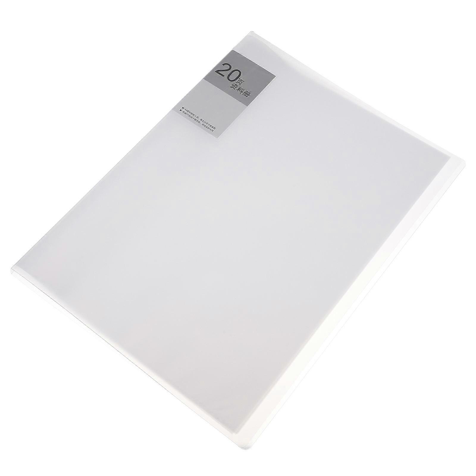 Plastic A4 File Folder for Document Storage with 20 Dividers
