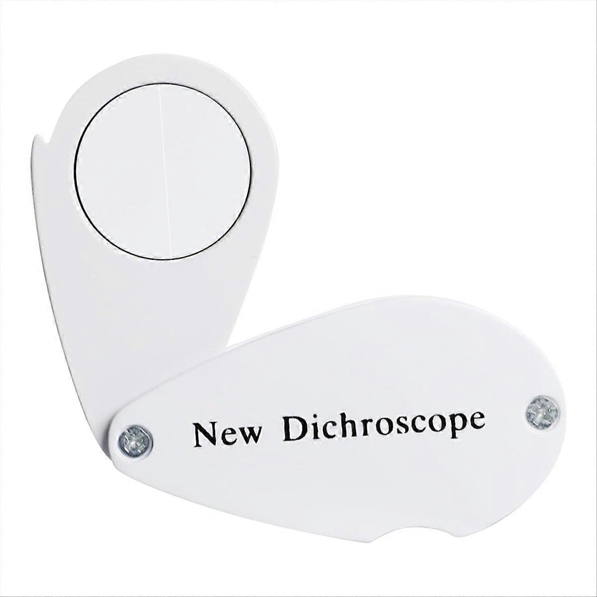 Dichroscope for Gem Pocket-Size Diffraction Spectroscope 21mm Lens White Light Foldable Design Clear