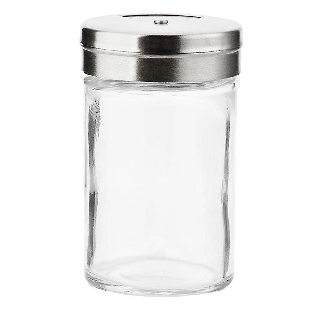 Transparent Body Condiment Shakers for Home Use 3Pcs Silver