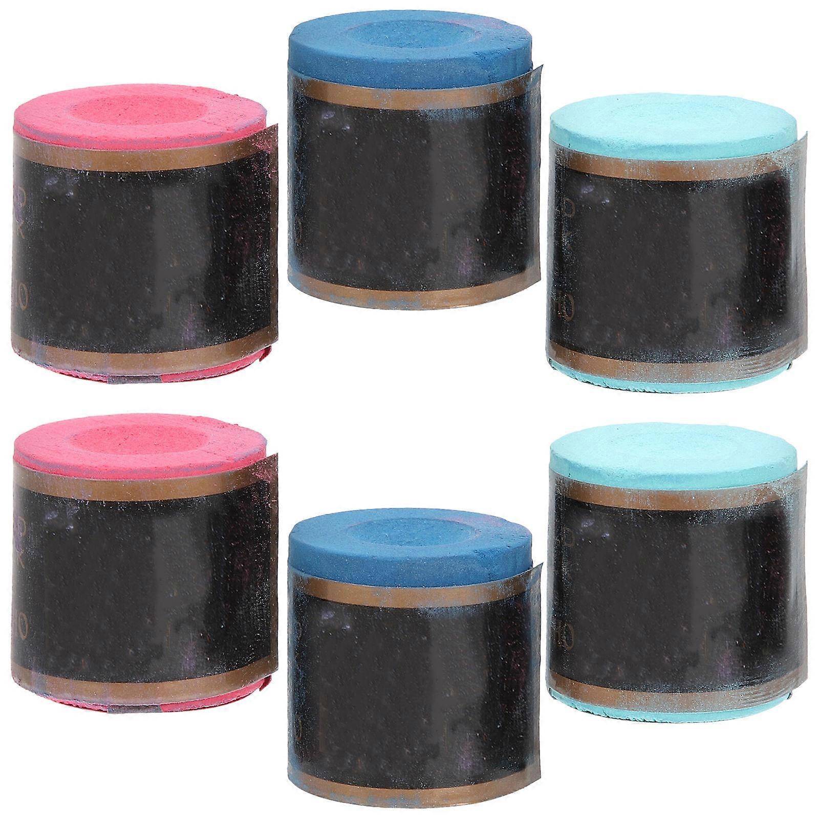 Billiard Chalk Fine Pool Chalks for Cue Use 6Pcs Professional Cue Chalks