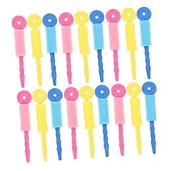 30 stuks zachte sponskrullers, flexibele staafjes zonder hitte voor het stylen van lang, dik haar gedurende de nacht.